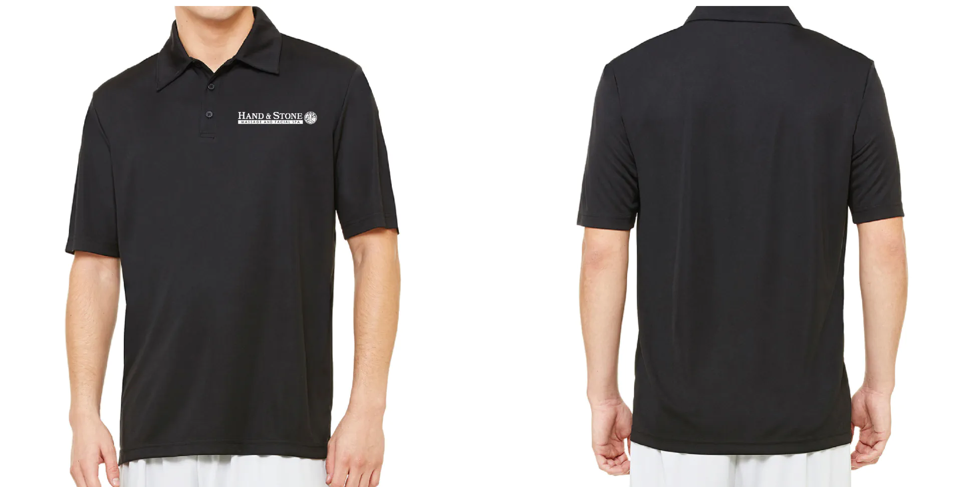Hand and Stone men's apparel branding