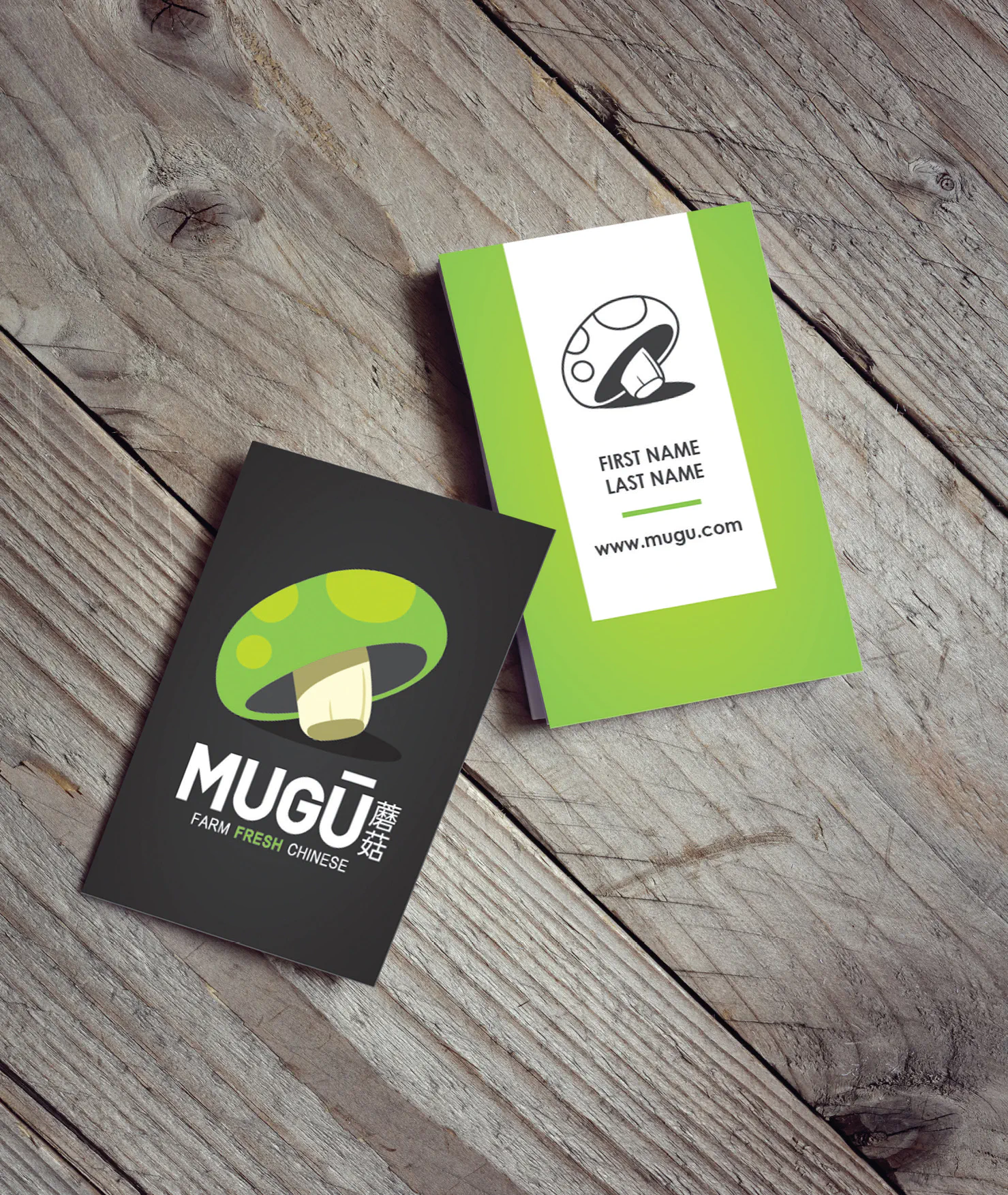Mugu branded business cards