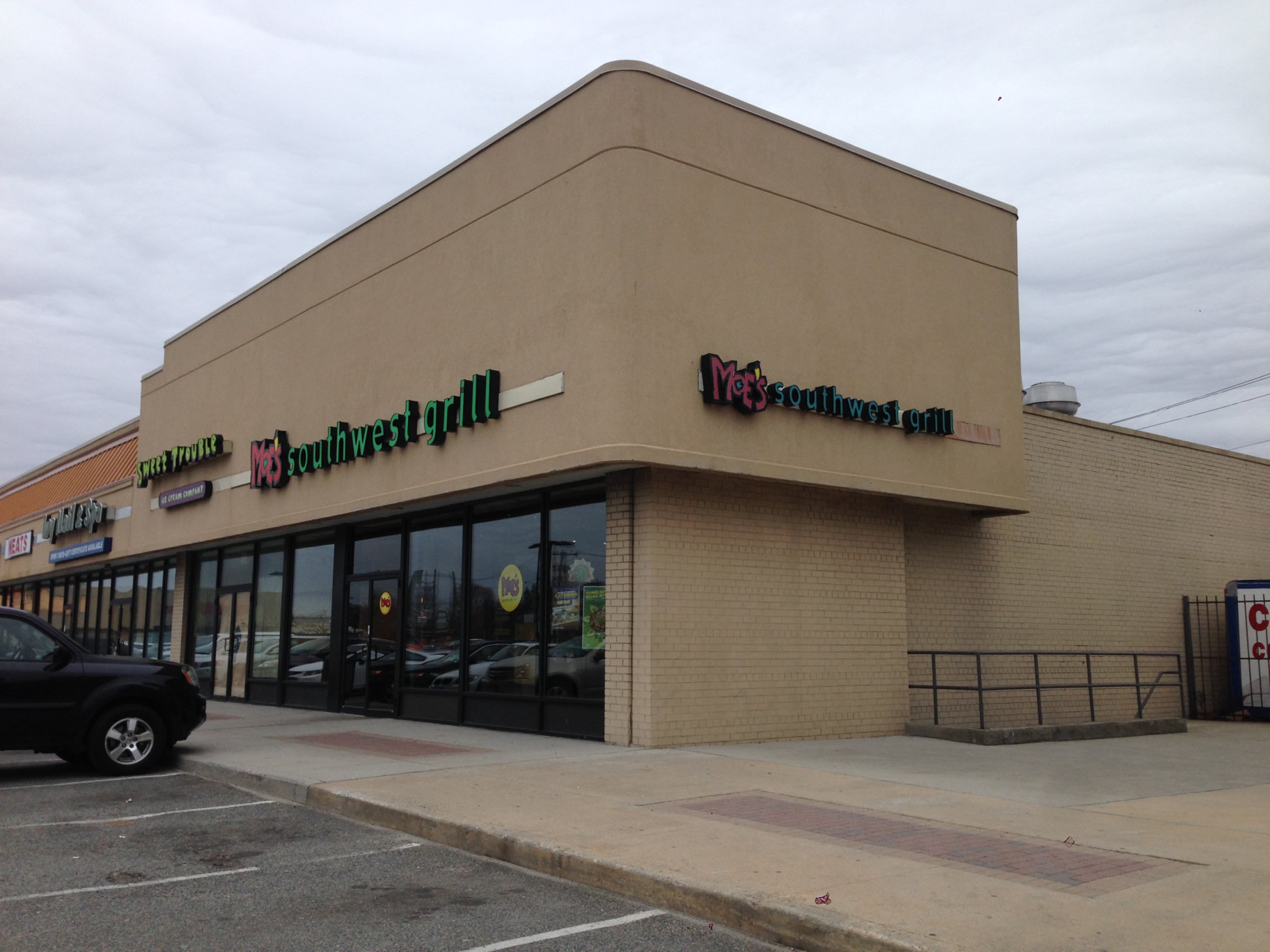 Moe's Southwest Grill storefront channel letter signs